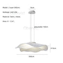 Axyaa Fabric LED Pendant Chandelier: Modern Nordic Dining Room Lighting