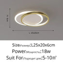 Axyaa Crystal Ceiling Lamp: Nordic Minimalist LED Lighting for Living Room, Bedroom & Hallway