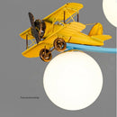 Axyaa Kids Yellow Airplane Ceiling Lamp for Bedroom, Nursery & School