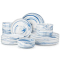 Axyaa 18/36-Piece Ceramic Dinnerware Set for 6/12, Plates, Bowls, Tableware