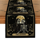 Skeleton Flower Table Runner by Axyaa: Rustic Decor for Wedding Party, Home, Coffee Shop