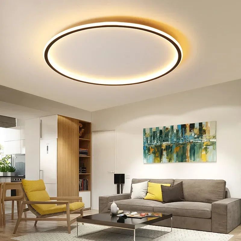 Axya Circular LED Ceiling Light with Remote Control for Various Rooms