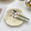 Axyaa Ceramic Dining Dessert Salad Plate Set - Household Serving Plates