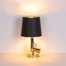 Axyaa Gun Lampshade Floor Lamps - Stylish LED Fixtures for Bedroom, Living Room, and more