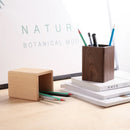 Axyaa Solid Wood Desk Pen Holder - Japanese Style Office Stationery Gift