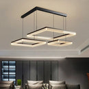 Axyaa Modern Acrylic LED Chandelier, Minimalist Dimmable Pendant Light for Home, Restaurant, Bedroom