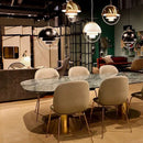 Axyaa Modern Art Chandelier in Gold, Silver, Black, or White for Dining or Bar
