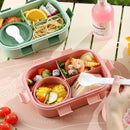 Axyaa Large Capacity Bento Box with Soup Bowl, Spoon - Children's School, Picnic Lunch Container