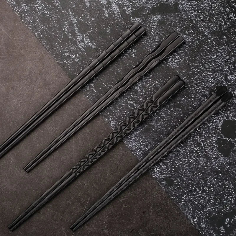 Axya Metal Alloy Chopsticks Set for Sushi Reusable Tableware