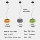 Axyaa Glass Pendant Lamps: Minimalist LED Chandelier for Dining Room, Cafe, Bar