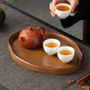 Axyaa Wooden Serving Tray: Stylish Coffee Table Decor, Fruit Platter, Food Dish Tray