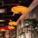 Axyaa Lotus Leaf Fabric Hanging Pendant Lights