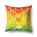 Axyaa Fresh Summer Fruit Printed Cushion Cover for Home Sofa 45x45cm