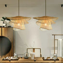 Axyaa Rattan Multi-layer Pendant Lights for Dining Room and Living Room Décor