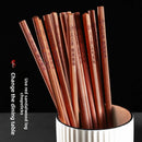 Axyaa Blessings Red Sandalwood Chopsticks: Premium Home Set