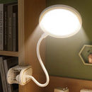 Axyaa Clip-On Desk Lamp: Rechargeable LED Touch Light, 3 Modes Dimming