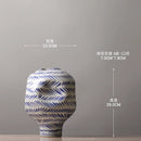 Axyaa High Footed Ceramic Vase for Art Flowers, Hydroponics, and Dried Floral Arrangements
