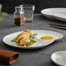 Axyaa Ceramic Spiral Dinner Plate - Molecular Cuisine Specialty Tableware