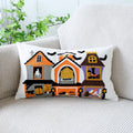 Axyaa Halloween Pumpkin Embroidered Pillowcase for Home Sofa Decor