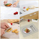 Axyaa Clear Plastic Placemats - Set of 10 for Dining, Kitchen, Office, Painting Table & More