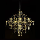Axyaa Modern Crystal Ceiling Chandelier for Living Dining Bedroom