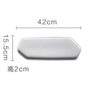 Axyaa Geometric Ceramic Sushi Plate Set