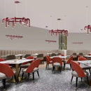 Axyaa Modern U-shaped Chandelier for Restaurant Bar Bedroom Living Room