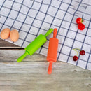Axyaa Silicone Rolling Pin, Food Grade Fondant Dumpling Cake Tools 22.5x4.5cm