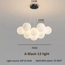 Axyaa Moon Bubble Lamp: Nordic Pendant Light for Bedroom and Dining Room