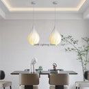 Axyaa Wave Chandelier: Elegant LED Decorative Lighting Fixture for Home, Office, and Bar