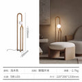 Axyaa Wooden Style LED Floor Lamp - Dark Wood Color