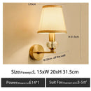 Axyaa Copper LED Color Wall Lamp for Bedroom Living Room TV Background Lighting