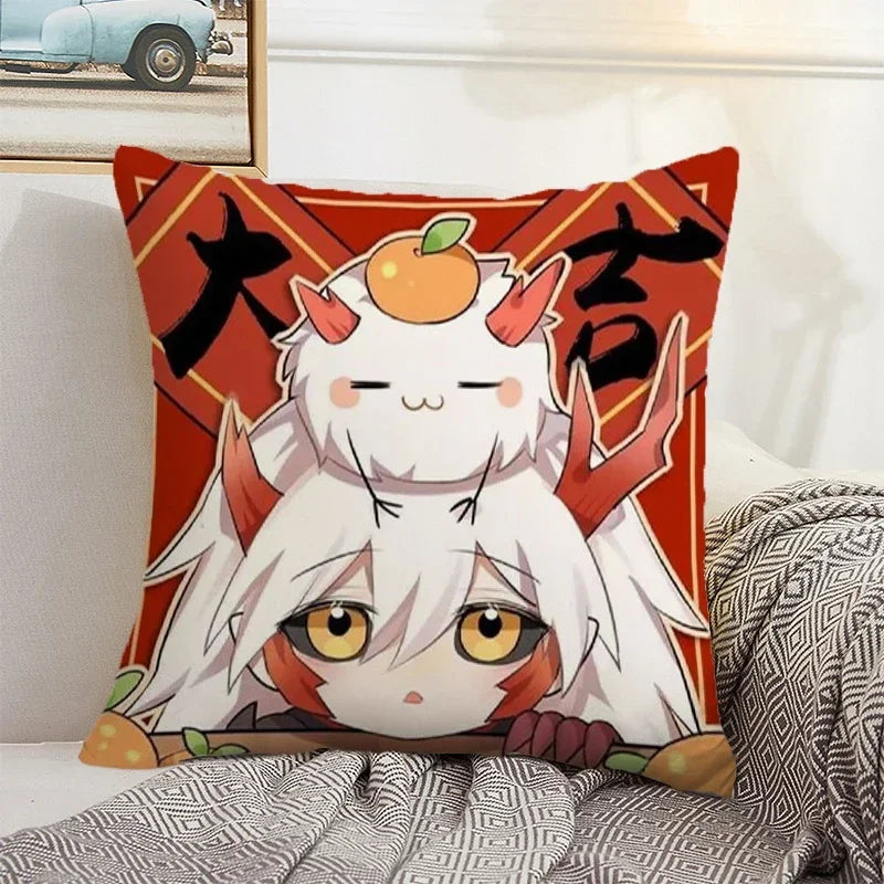 Axyaa 45x45cm Onmyoji Cushion Cover for Stylish Home Decor