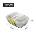 Axyaa Stainless Steel Fresh-keeping Lunch Box with Leak Proof Lid