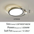 Axyaa Moon Design LED Ceiling Lamp, Luxury Remote Control Living Room Lights