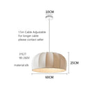 Axyaa Silk Nordic Pendant Light for Dining Room Bedroom Living Room