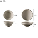 Axyaa Coarse Pottery High Footed Soup Bowl for Molecular Cuisine Tableware