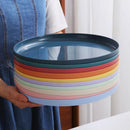 Axyaa Nordic Wheat Straw Plates Set - Eco-Friendly Tableware for Fruits, Vegetables, and Snacks