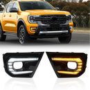 Axyaa LED DRL Turn Signal Lights for Ford Ranger T9 XL XLT SPORT Platinum Wildtrak
