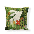 Linen Print Pillowcase 45X45CM Wildlife Collection by Axyaa
