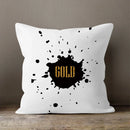 Axyaa Gold Heart Art Print Cushion Cover - Nordic Style Sofa Pillowcase
