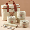 Axyaa Stainless Steel Thermal Lunch Box: Insulated, Leak Proof, Microwave Safe, Portable Bento Box
