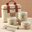 Axyaa Stainless Steel Thermal Lunch Box: Insulated, Leak Proof, Microwave Safe, Portable Bento Box