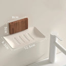 Wall-Mounted Black Walnut Soap Rack by Axyaa: No-Water Soap Box Shelf