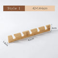 Axyaa Bamboo Baseball Cap Display Rack: Bedroom & Living Room Storage Solution