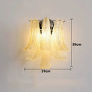 Axyaa Murano Glass Petal Wall Lamp - French Style Lighting for Home Decor