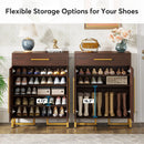 Axyaa Shoe Cabinet: Modern 20-Pair Shoe Storage with Drawer and Shelves