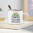 Teacher Enamel Mug by Axyaa - Creative School Water Cup - Perfect Teachers Day Gift