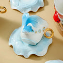 Axyaa Goldfish Ceramic Tea Cup Exquisite Afternoon Camellia Mug