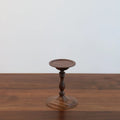 Axyaa Medieval Walnut Candlestick Ornaments - Hand-Turned French Wooden Table Atmosphere Holder
